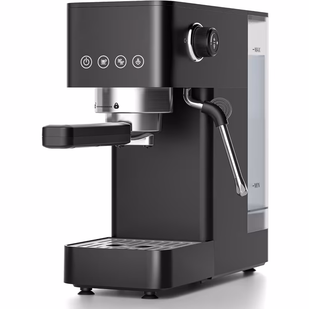 AMZCHEF EM3131 espresso machine - Angled front view