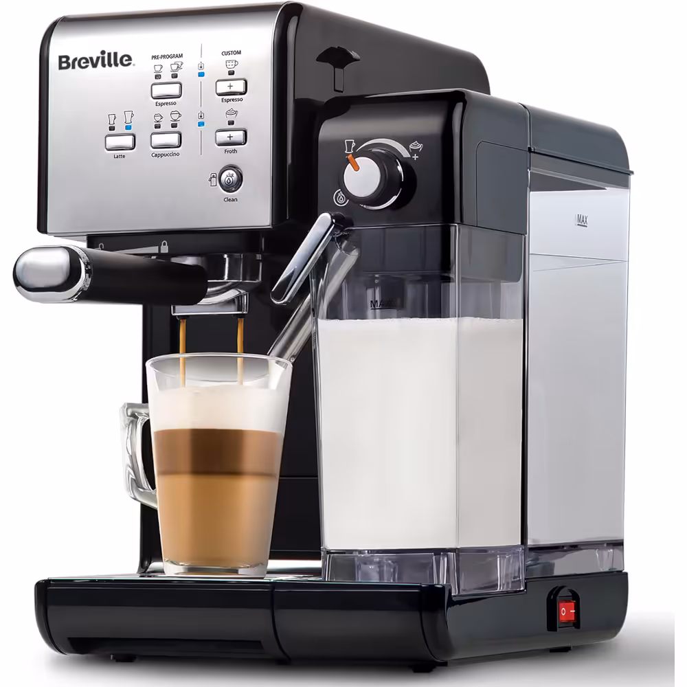Breville One-Touch CoffeeHouse VCF107 Coffee Machine - Angled front view