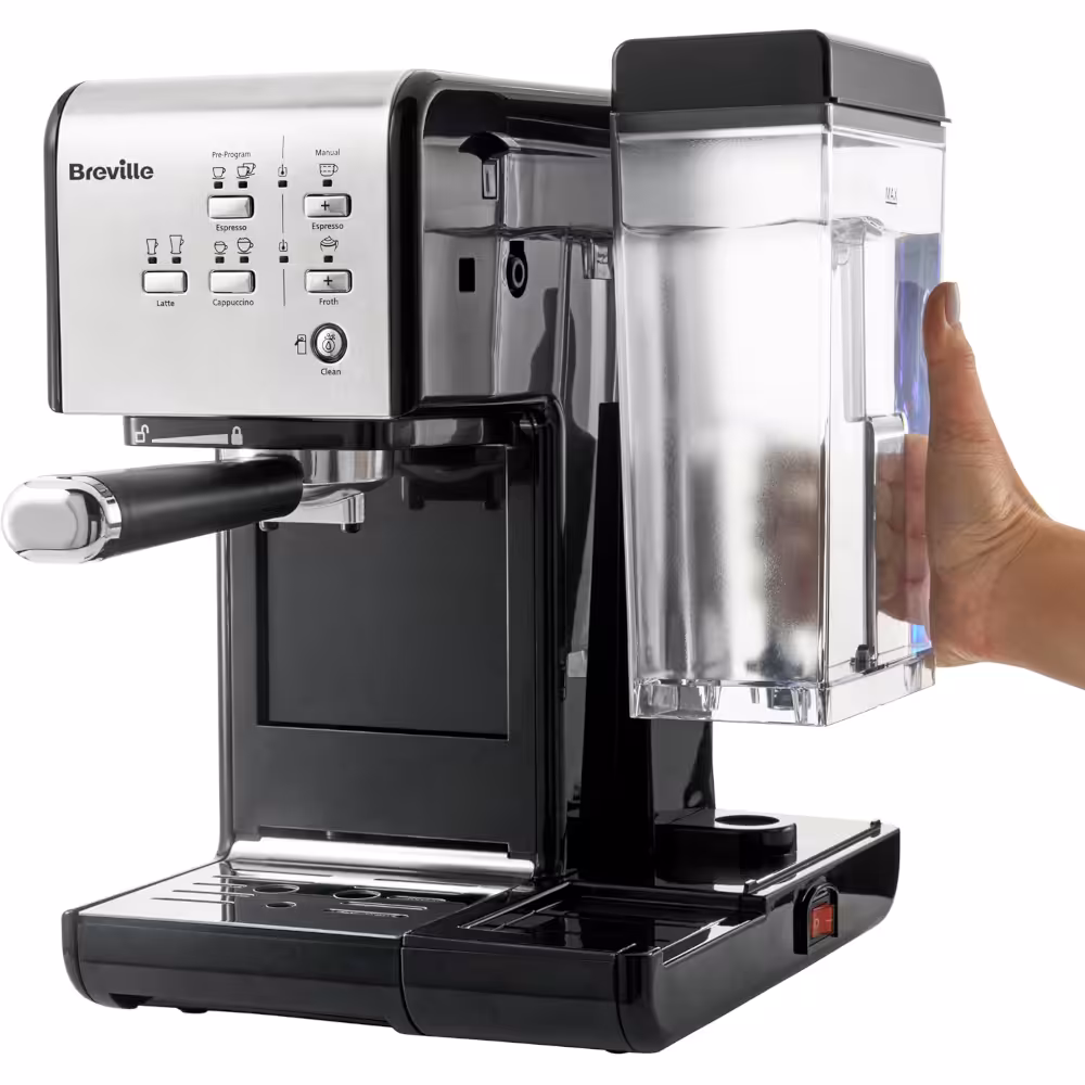 Breville One-Touch CoffeeHouse VCF107 Coffee Machine - Hand holding the water tank