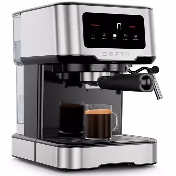 Chefman CraftBrew RJ54-SS-15-D - Angled front view